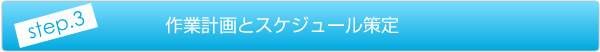 作業計画とスケジュール策定